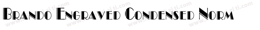 Brando Engraved Condensed Normal字体转换